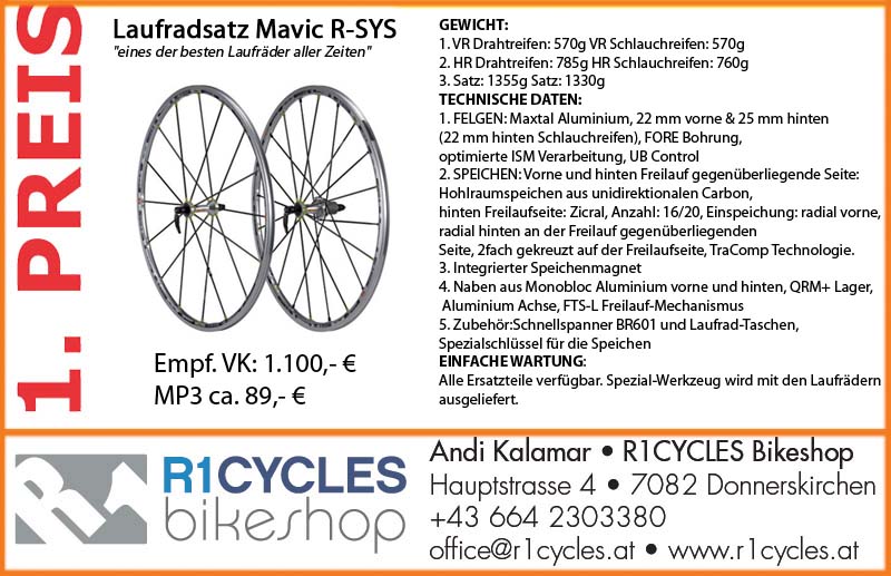 Erster Preis der Verlosung 2010